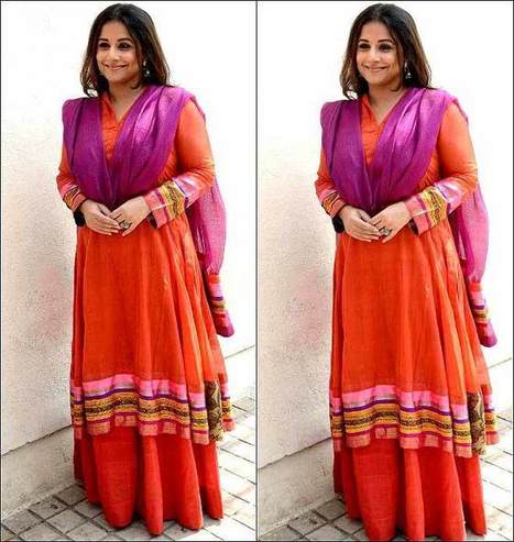 Gorgeous Vidya Balan Sizzles In A Punjabi Suit At  MAMI Film Festival | Celebrity Fashion Trends | Scoop.it