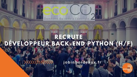 DÉVELOPPEUR BACK-END PYTHON (H/F) | Job in Bordeaux | Scoop.it