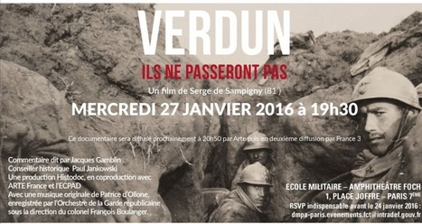 Diffusion du documentaire « Verdun, ils ne passeront pas » pour le centenaire de la bataille | Autour du Centenaire 14-18 | Scoop.it