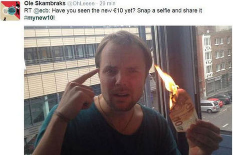 Le concours de selfies de la BCE tourne mal | Going social | Scoop.it