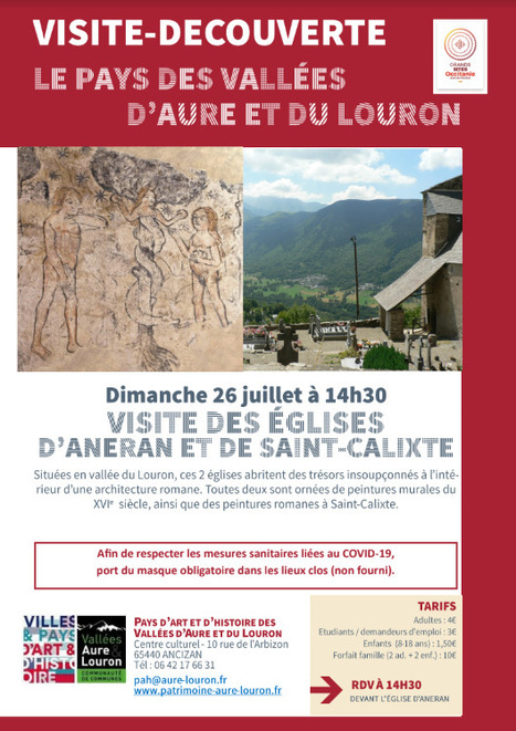 Visite des églises d'Anéran et de Saint-Calixte le 26 juillet | Vallées d'Aure & Louron - Pyrénées | Scoop.it