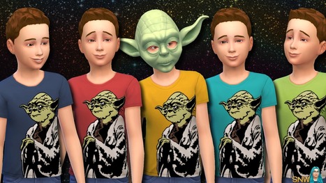 Star Wars Yoda Shirts for Kids << SimsNetWork (SNW) | Les Sims | Scoop.it
