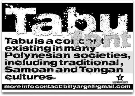 TABU font by Billy Argel - FontSpace | Font Lust & Graphic Desires | Scoop.it