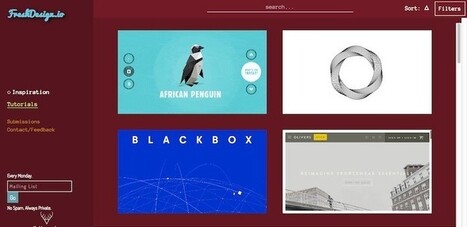 FreshDesign, recopilación de webs visualmente atractivas y recursos para diseñadores | TIC & Educación | Scoop.it