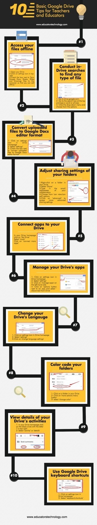 10 Google Drive Tips for Teachers Infographic | digital marketing strategy | Scoop.it