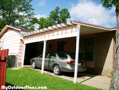 DIY Carport Attached to House | MyOutdoorPlans | Free Woodworking Plans and Projects, DIY Shed, Wooden Playhouse, Pergola, Bbq | Carport plans | Scoop.it