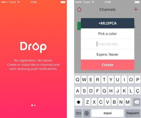 Ni RSS ni listas en Twitter: Drop te mantiene al corriente de lo que quieras con notificaciones | TIC & Educación | Scoop.it