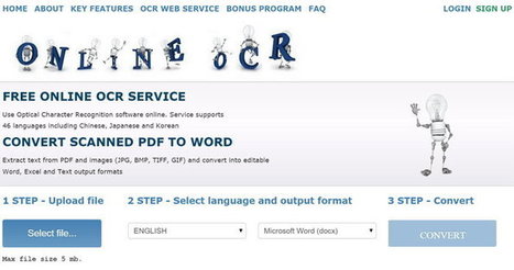 Online OCR permite extraer texto de PDFs e imágenes para crear documentos Word, Excel o solo texto | TIC & Educación | Scoop.it