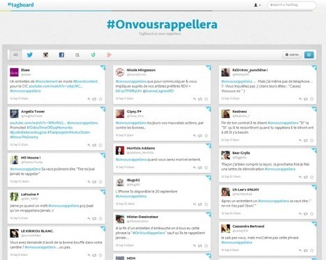 Tagboard : outil pour monitorer un hashtag sur tous les réseaux sociaux | Outils et astuces du web | Scoop.it