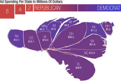 A Campaign Map, Morphed By Money | Nouveaux paradigmes | Scoop.it