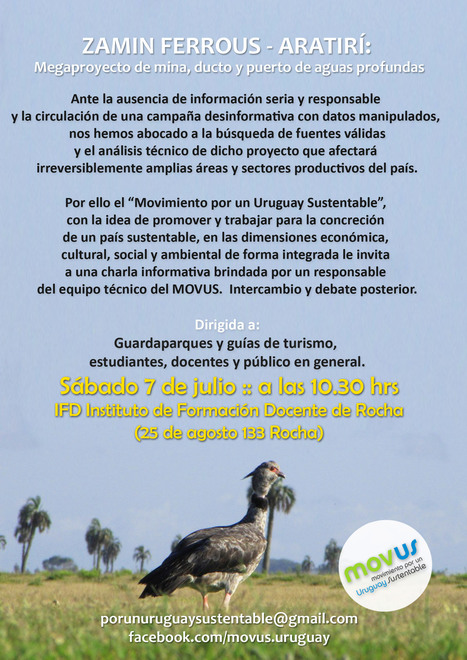 URUGUAY/ Rocha / 7 de julio 2012 Charla informativa del MOVUS | MOVUS | Scoop.it