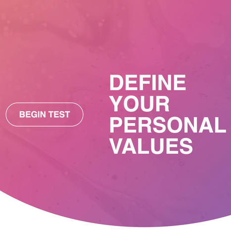 Personal Values Assessment | Discover Your Values | Learning and Working | Scoop.it