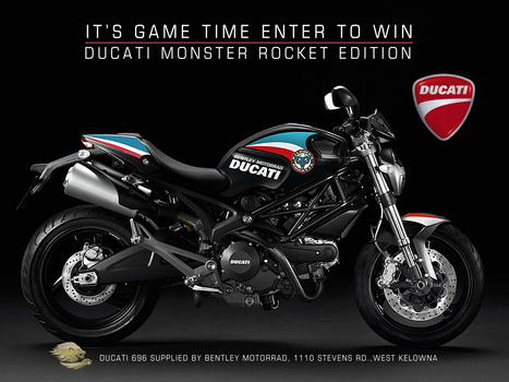Motorcygalz.com | Hockey and Motorcycles – why not! | Kelowna Rockets Hockey Club Ducati Giveaway | Ductalk: What's Up In The World Of Ducati | Scoop.it