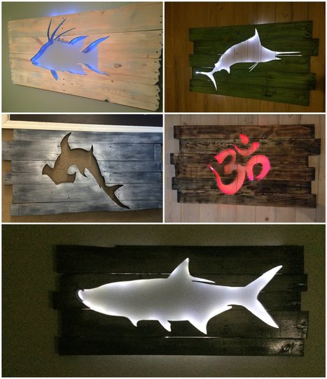 Beautiful Backlit Pallet Wall Art! | 1001 Pallets ideas ! | Scoop.it