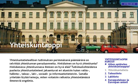 ETÄLUKIO - YHTEISKUNTAOPPI | 1Uutiset - Lukemisen tähden | Scoop.it