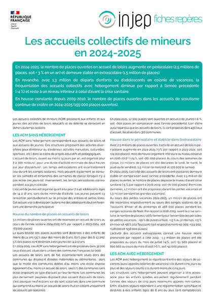 Les accueils collectifs de mineurs en 2024-2025 | Veille juridique du CDG13 | Scoop.it
