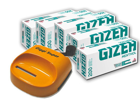 1000 Gizeh Menthol H&uuml;lsen + Ciggi Super Stopfmaschine | elektrische stopfmaschine | Scoop.it
