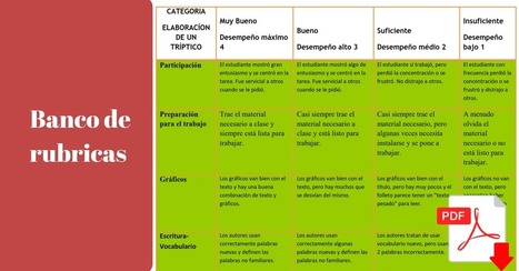 Banco de rúbricas en formato pdf | TIC & Educación | Scoop.it