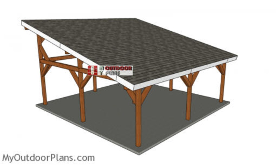 24×24 Lean to Pavilion Roof Plans | Garden Plans | Scoop.it
