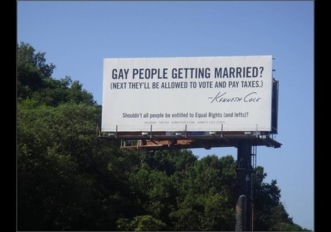 Kenneth Cole billboard - Gay Marriage Advertising - Forbes | LGBTQ+ Online Media, Marketing and Advertising | Scoop.it