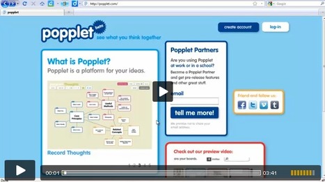 VIDEO tutorial: Popplet in the classroom | Digital Presentations in Education | Scoop.it