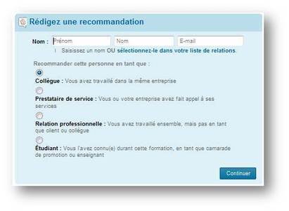 Comment obtenir une recommandation sur Linkedin ou Viadeo? | Time to Learn | Scoop.it