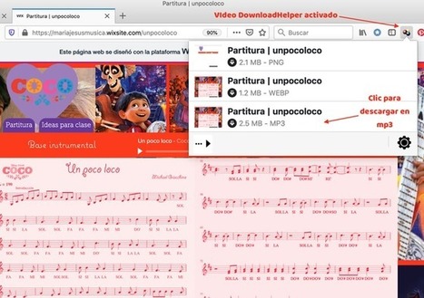 Cómo descargar los audios de páginas web con la extensión Video DownloadHelper de Firefox y otras dos herramientas online | TIC & Educación | Scoop.it