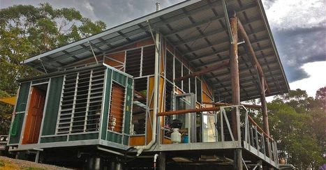 Un conteneur de transport recyclé en bengalow de vacances en Australie | Build Green, pour un habitat écologique | Scoop.it