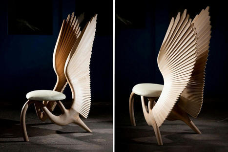 The Sycamore Chair’s unique hand-carved backrest makes it look like you’ve got wings! - Yanko Design | Découvrir, se former et faire | Scoop.it