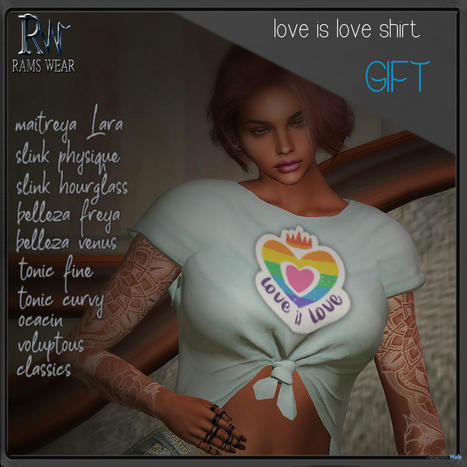 Love Is Love Top June 2021 Group Gift by Rams Wear | Teleport Hub - Second Life Freebies | Second Life Freebies | Scoop.it