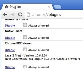 How to disable Java - Chrome | Free Tutorials in EN, FR, DE | Scoop.it