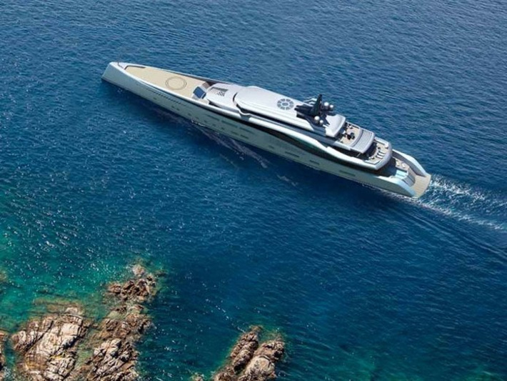 This 351-foot concept superyacht has a waterfall, 360-degree glass elevator, and two pools | The UHNW Lifestyle Report | Scoop.it