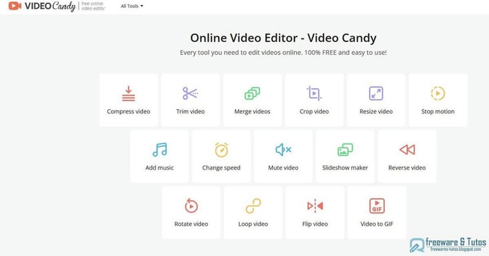 Video Candy : un service en ligne d'édition vidéo avec 15 outils de montage vidéo | TIC, TICE et IA mais... en français | Scoop.it