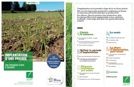 AFPF : Guide de l’Implantation des Prairies | Lait de Normandie... et d'ailleurs | Scoop.it