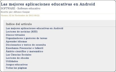 Las mejores aplicaciones educativas para Android | EduHerramientas 2.0 | Scoop.it