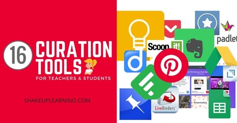 16 Curation Tools for Teachers and Students - Shake Up Learning @shakeuplearning | iPads, MakerEd and More  in Education | Scoop.it