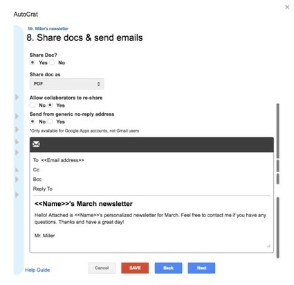 Customized email newsletters for every student with Google Forms via Matt Miller | Moodle and Web 2.0 | Scoop.it