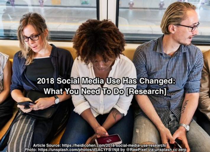 2018 Social Media Use Has Changed: What You Need To Do [Research] | Médias sociaux : Conseils, Astuces et stratégies | Scoop.it