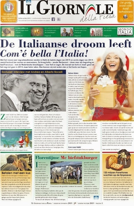 Il Giornale dikker dan ooit, groei mee! - 21 februari verschijnt een nieuwe ‘edizione’ van Il Giornale. | Good Things From Italy - Le Cose Buone d'Italia | Scoop.it