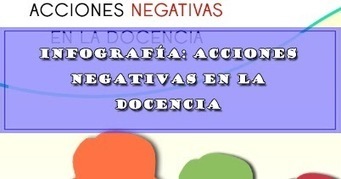 INFOGRAFÍA: ACCIONES NEGATIVAS EN LA DOCENCIA | DOCENTES 2.0 ~ Blog Docentes 2.0 | Educación, TIC y ecología | Scoop.it