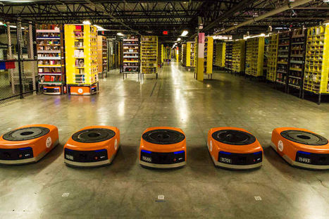 Le robot Kiva d'Amazon effectue en 15 minutes un travail humain d'une heure et demi | Boite à outils blog | Scoop.it