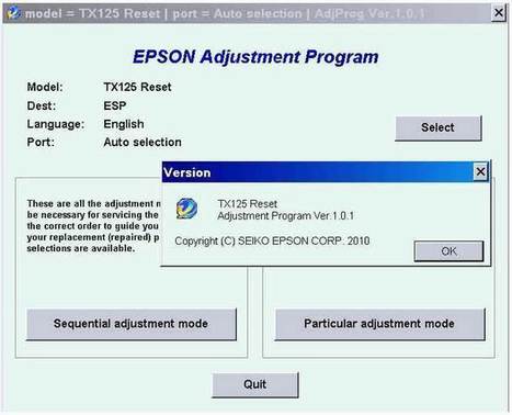 Epson adjustment program download l220