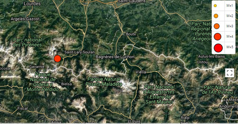 Événement sismique de magnitude 4.0 en vallée d'Aure le 28 octobre suivi de quelques répliques (MAJ 31/10) | Vallées d'Aure & Louron - Pyrénées | Scoop.it
