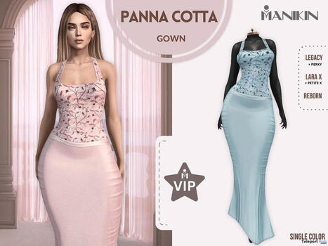 Panna Cotta Gown September 2026 Group Gift by Manikin | Teleport Hub - Second Life Freebies | Second Life Freebies | Scoop.it