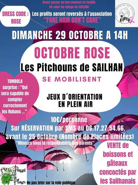 Octobre Rose à Sailhan le 29 octobre | Vallées d'Aure & Louron - Pyrénées | Scoop.it