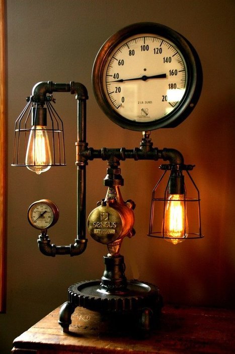 Machine Age Steam Gauge Lamp - iD Lights | 1001 Light ideas ! | Scoop.it