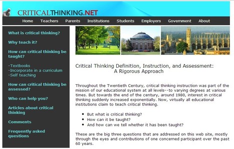 Critical Thinking Definition, Instruction, and Assessment: A Rigorous Approach | 21st Century Learning and Teaching | Scoop.it