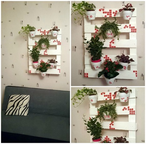 Support mural cache pots Pallet | 1001 Pallets ideas ! | Scoop.it
