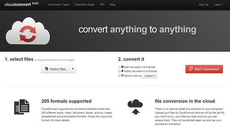CloudConvert, convertidor de ficheros de audio, vídeo, documentos, ebooks, imágenes y otros tipos | Education 2.0 & 3.0 | Scoop.it