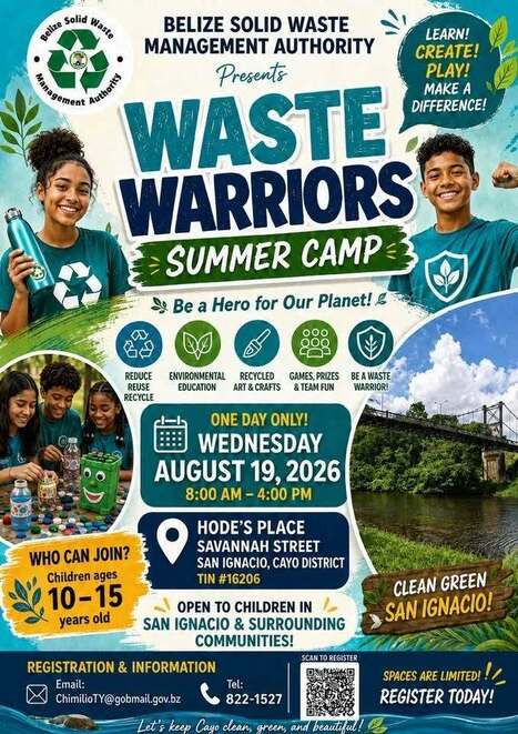 Waste Warriors Summer Camp 2026 | Cayo Scoop!  The Ecology of Cayo Culture | Scoop.it